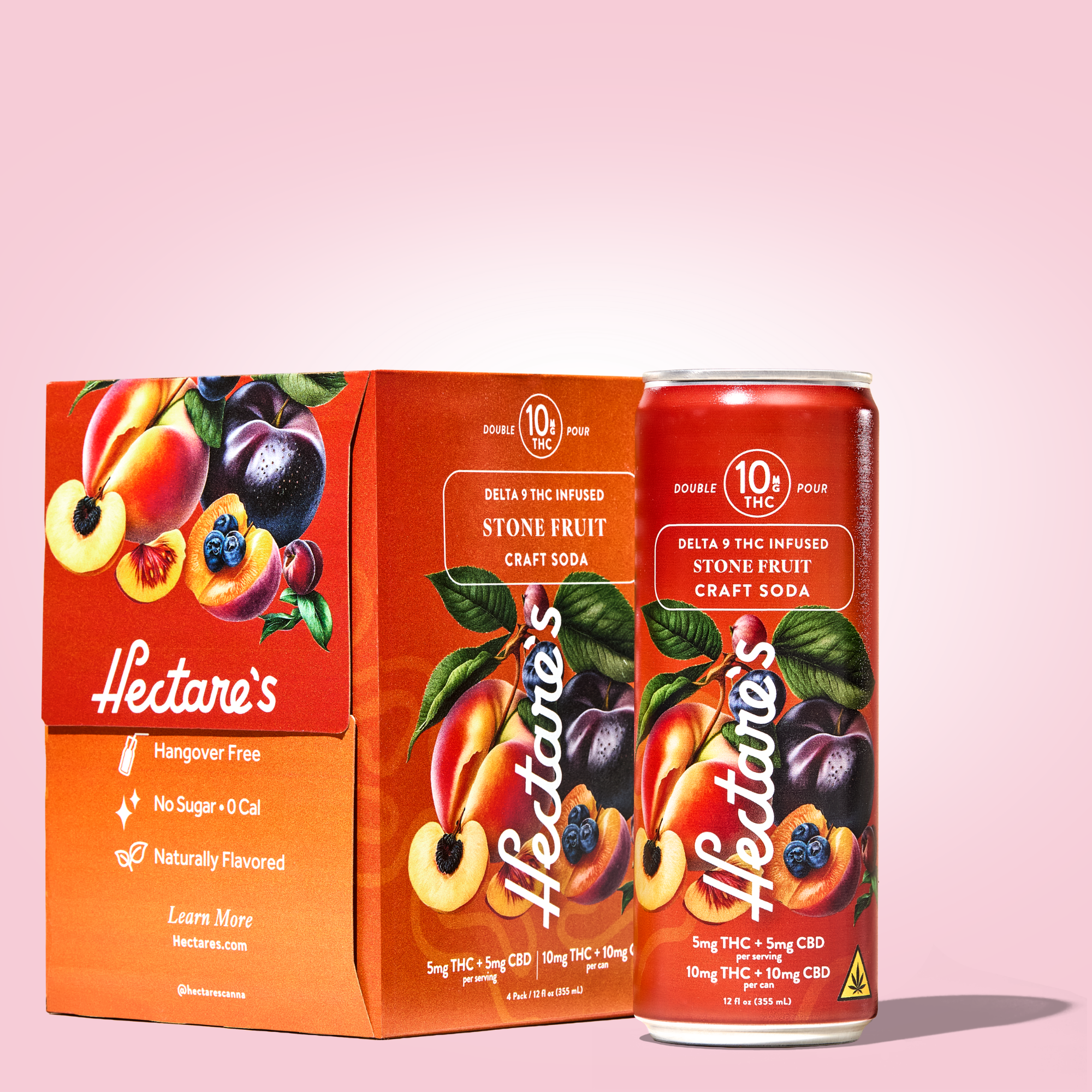 Stone Fruit Delta 9 Craft Soda | Hectare’s 10mg