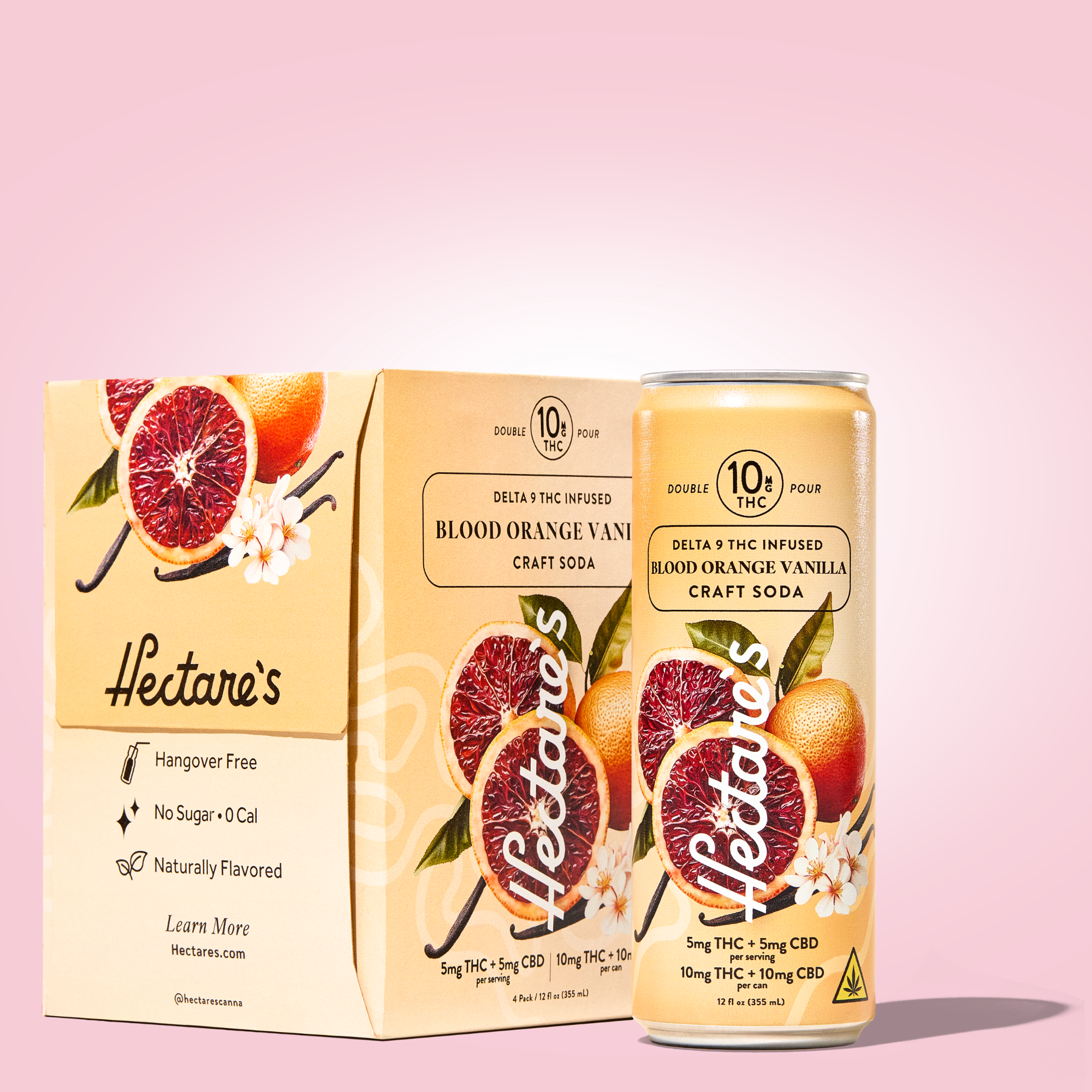 Blood Orange Vanilla Delta 9 Craft Soda | Hectare’s 10mg