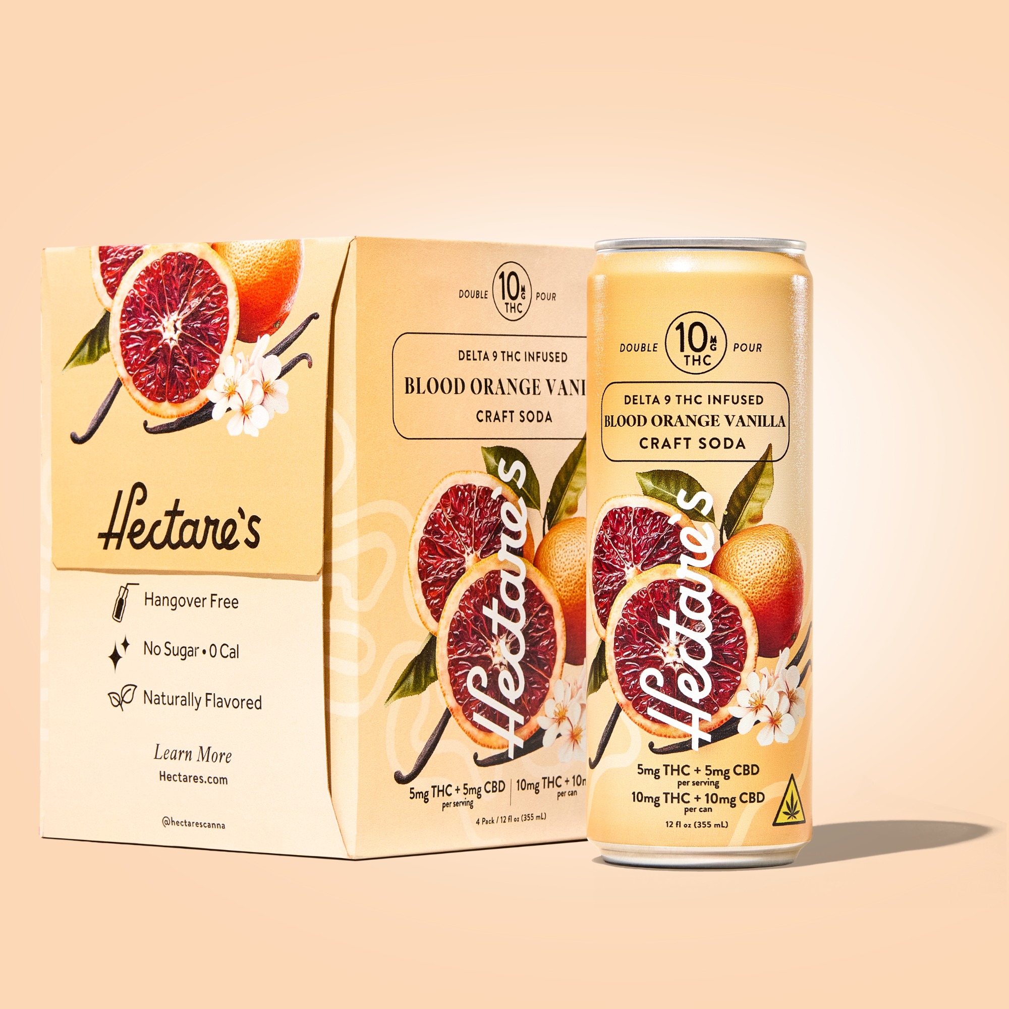 Blood Orange Vanilla Delta 9 Craft Soda | Hectare’s 10mg
