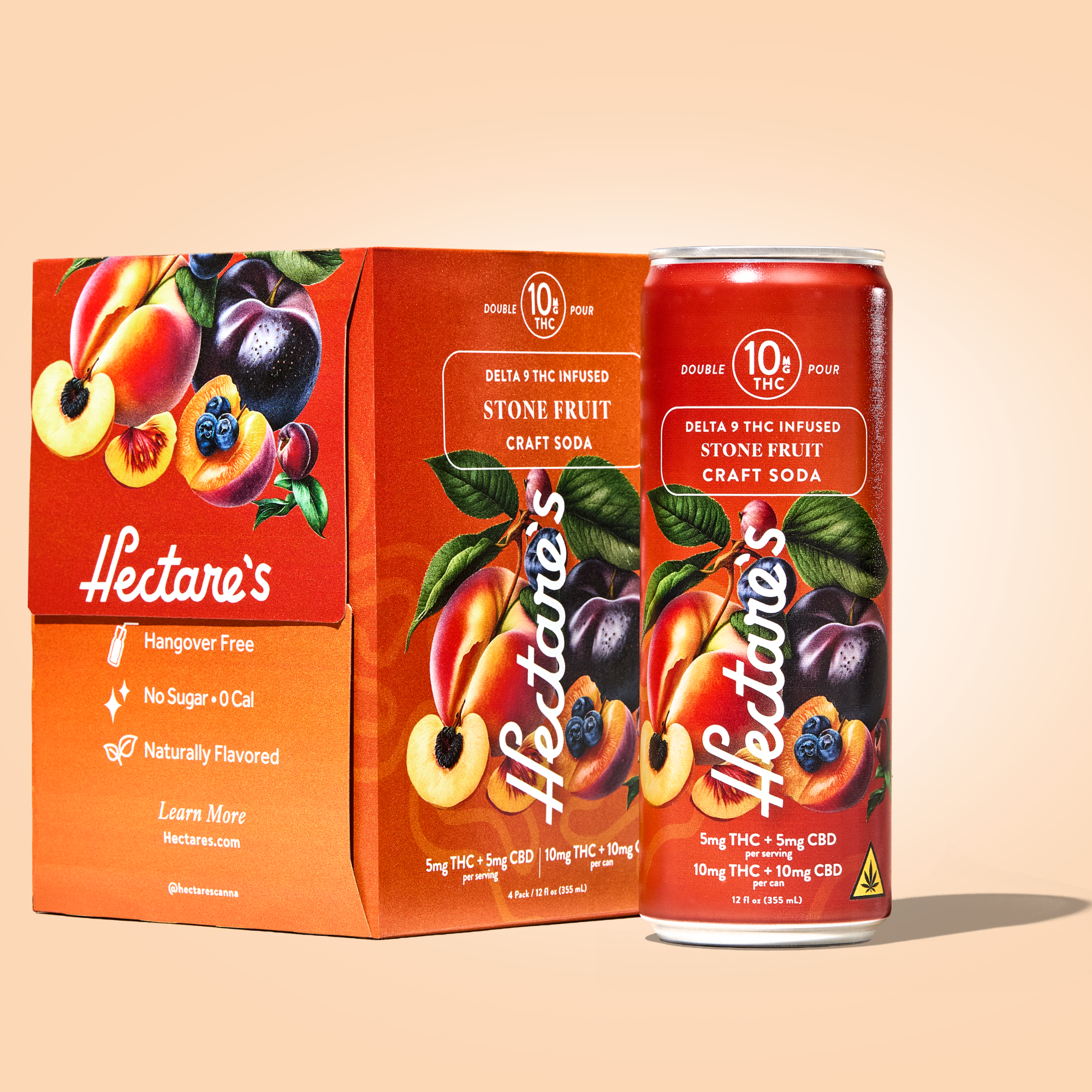 Stone Fruit Delta 9 Craft Soda | Hectare’s 10mg
