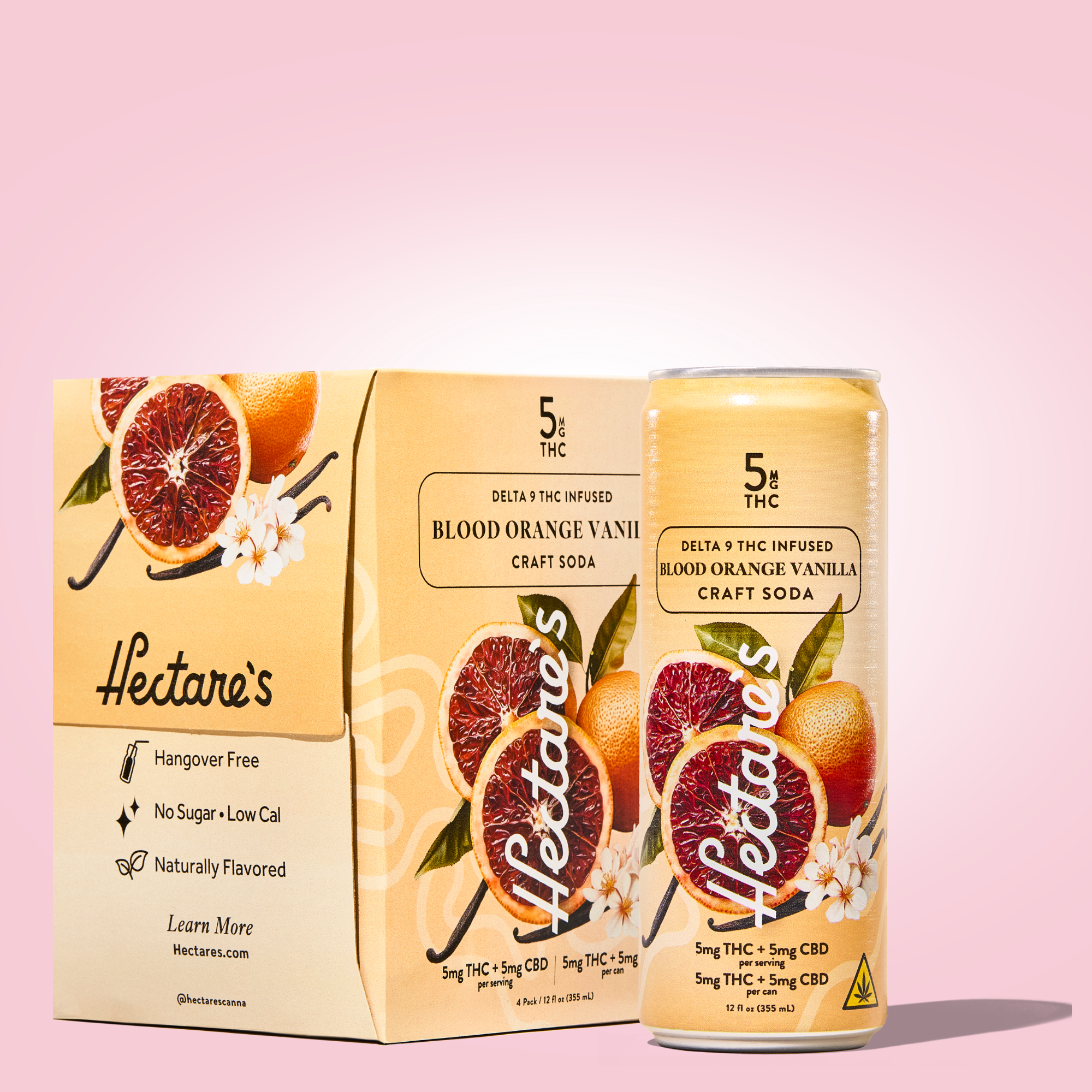 Blood Orange Vanilla Delta 9 Craft Soda | Hectare’s 5mg