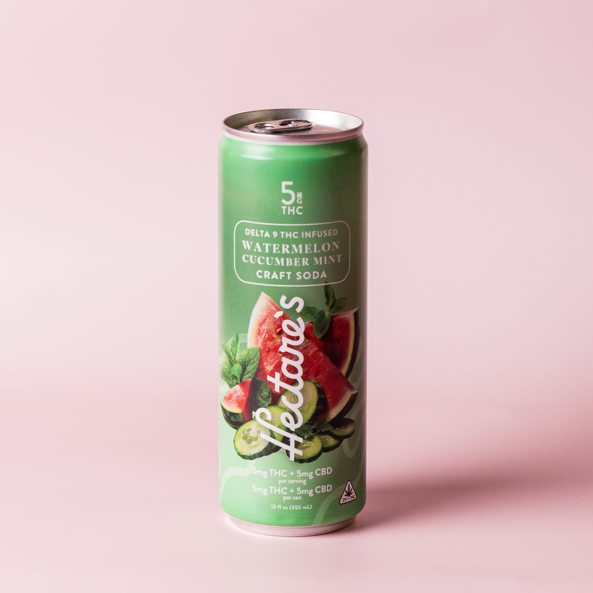 キタニタツヤ　クルハラ Watermelon Cucumber Mint Delta 9 Craft Soda 5mg- Hectares