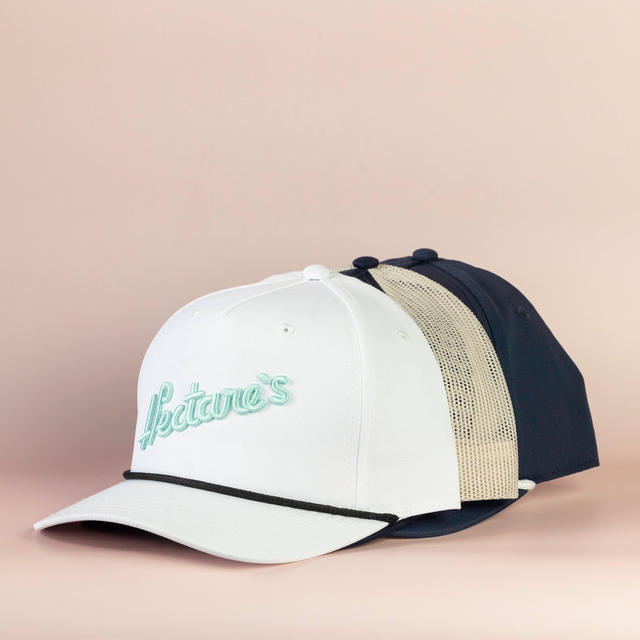 Hectares White Rope Hat | Stylish & Adjustable Branded Hat - Hectares