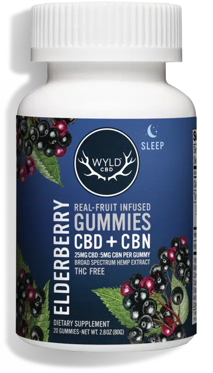 Wyld CBD + CBN Sleep Gummies | 25mg CBD + 5mg CBN