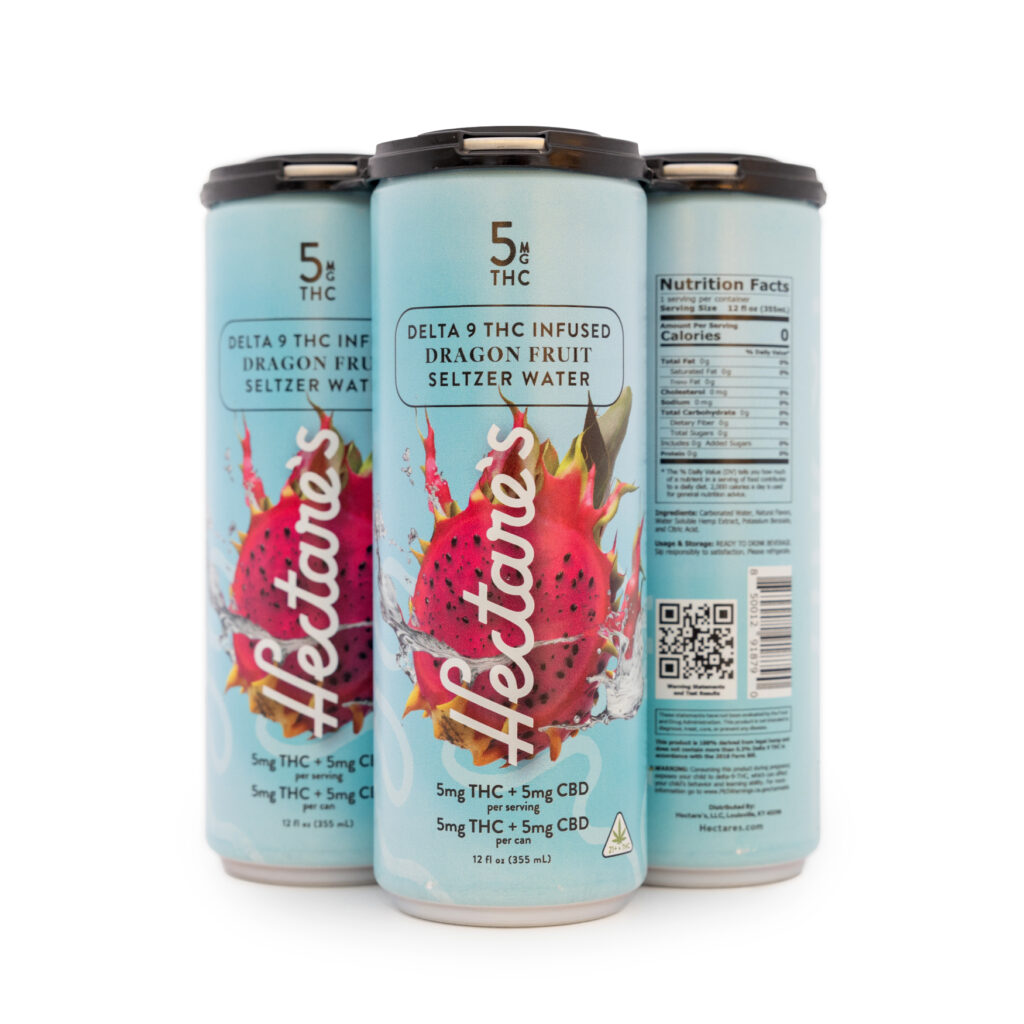 Delta 9 Seltzer Water | Hectare’s 5mg Dragon Fruit