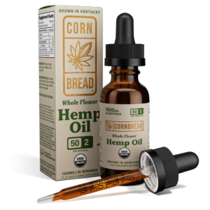 product images of USDA organic hemp oil